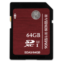 罗技 SDA10 金士顿SD卡 64GB Class10 读速90MB/s 写速45MB/S 土豪金 单位:张(JL)