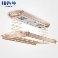 邦先生电动晾衣架 阳台晒衣架自动遥控智能晾衣杆 阳台升降LED照明杀菌烘干电动晾衣架 F12