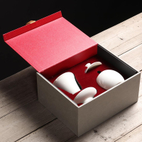 百鸿(Baihong)三才盖碗德化白瓷陶瓷功夫茶具泡茶碗手工大小号储茶罐醒茶罐 拾艺盖碗茶漏茶叶罐礼盒版