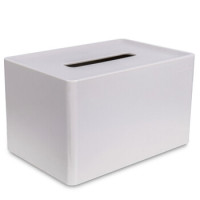 得力 纽赛 时尚简约卫生纸巾盒 抽纸盒 夜影灰 NS911