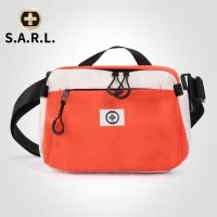 S.A.R.L简约时尚单肩包 韩版休闲尼龙布单肩电脑包可放9.7英寸及以下 男女通用SW-58013 橘色