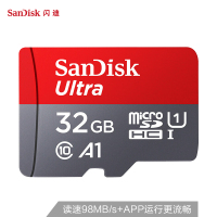 闪迪(SanDisk) TF32g 手机内存卡 读速98MB/s 32G 至尊高速移动版 (单位:个)