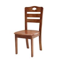 实木餐椅家用白色新中式北欧餐桌椅木头原木木凳子靠背实木椅子