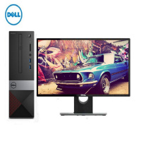 戴尔(dell) 成就Vostro3268-24N8 台式商用电脑21.5显示器(I5-7400 4G 1T 集显 黑)