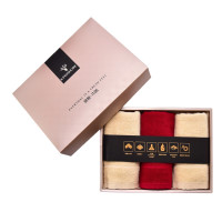 金号 简爱/毛巾系列-6 三条毛巾礼盒装 HY1123