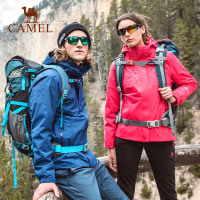 CAMEL骆驼户外冲锋衣 秋冬情侣款男女潮牌加绒加厚三合一两件套登山冲锋衣