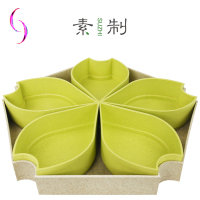 素制 suzhi 花型茶果盘 零食 点心 茶果装盛 小麦秸秆纤维