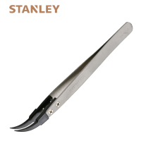 史丹利(Stanley)多功能专业镊子 弯头防静电镊子130mm 94-523-23