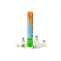 得力(deli) 安格耐特 YC F2203鸭毛比赛训练耐打羽毛球 球类运动组合套装