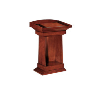 宫灯 T001-4127演讲桌 胡桃色 带脚垫