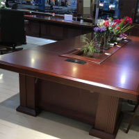 木皮油漆会议桌豪华箱体开会桌办公家具