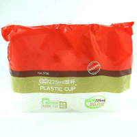 美丽雅 3708 茶花 塑料杯 225ml 中号 80个/袋 单位:袋(JL)