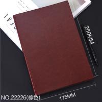 得力 112页加厚笔记本文具商务记事本大日记本 18kB5 棕色 22226