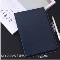 得力 112页加厚笔记本文具商务记事本 25kA5 蓝色 22225
