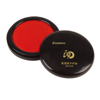 齐心 B3704 快干原子印台 中圆 红 单位:个