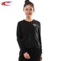 赛琪(SAIQI)女士2018年秋季运动卫衣/套头衫常规型圆领开衫运动跑步棉氨涤纶常规款173228