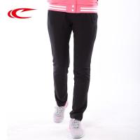 赛琪(SAIQI)女士运动长裤2018年秋季运动裤休闲裤卫裤常规款修身型罗纹保暖针织棉氨涤纶长裤跑步健身154734
