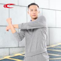 赛琪(SAIQI)男士2018年春季运动卫衣/套头衫常规型连帽套头运动跑步纯棉CoolMax常规款174831