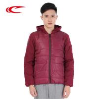 赛琪(SAIQI)男士2018年秋季运动棉衣防水户外训练运动棉袄棉服冬季常规涤纶宽松型常规款连帽单排扣264519