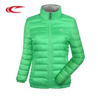 赛琪(SAIQI)女士运动羽绒服男款2018年秋季80%白鸭绒中款宽松型运动单排扣涤纶锦纶厚款立领254732