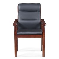 麦格尚 办公椅MGS-BGY-M05 实木四脚会议椅 开会培训椅 会客椅 椅子 经理主管财务办公椅