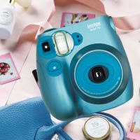 富士(FUJIFILM)INSTAX 一次成像相机 MINI7s相机 酷炫蓝色 富士小尺寸胶片相机