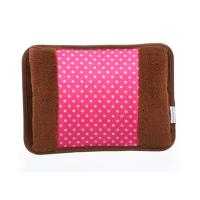 领路者VG005波点暖手宝充电暖宝宝 防爆毛绒可爱暖水袋 颜色随机