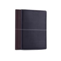 得力 18K112张大号中档款商务皮面本 记事本笔记本子 咖啡3323