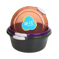 茶花 03431K 把手防滑盆 38cm 单位:个(JL)