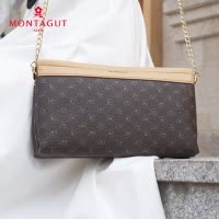 梦特娇女包 单肩包女 时尚百搭小包链条包 女手拿包两用 经典印花 女士迷你斜挎包 手机包 新品妈妈包