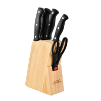 SCP 金厨6件套厨房刀具 SCP-1349 黑色手柄(价格为10套价格）