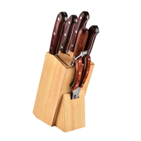 SCP 金冠7件套厨房刀具 SCP-1348 木纹手柄(价格为10套价格)