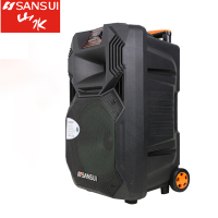 山水SS1-08 广场舞音响户外移动大功率 无线蓝牙 充电录音便携式手提拉杆低音炮音箱