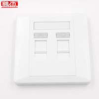 融杰 网络面板双口电脑信息网线网络插座面板 10个/每包