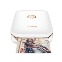 惠普 小印 Sprocket 100 白色手机照片热敏打印机惠普打印机(无墨打印 蓝牙连接) 学生打印 口袋照片