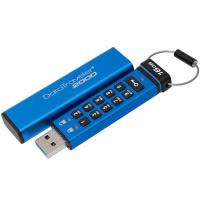 金士顿(Kingston)16GB U盘 DT2000 读速120MB/s 256位AES硬件加密 USB3.1优盘