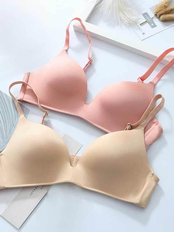 歌瑞尔甜美光面舒适内衣无痕无钢圈少女文胸罩 abb18048