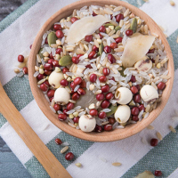 十月稻田 糙米莲子粥750g五谷杂粮东北农家粗粮熬原料