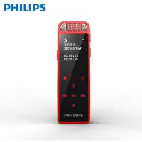 飞利浦(PHILIPS)录音笔8060语音转文本专业高清降噪会议采访学习上课培训录音笔 红色