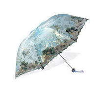 天堂 312E 金丝挂雨三折伞 53cm 8k超轻 单位:把(JL)
