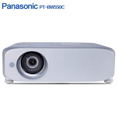 松下（Panasonic）PT-BW550C 投影仪高清高亮 会议工程投影机(5500流明 宽屏) 官方标配+100英寸电动幕布