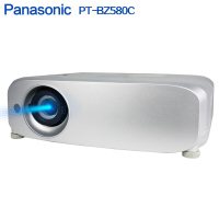 松下(Panasonic)投影仪 PT-BZ580C 超高清商务 工程投影机(5000流明) 官方标配+100英寸电动幕布