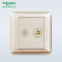 施耐德电气(Schneider Electric) 睿意系列香槟金 电视电脑插座