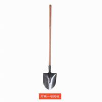 LTSM 军根 安保铁锹农用锰钢加厚铁铲园艺园林工具尖头锹平头锹木柄钢锹泥锹铁锨 木柄锹