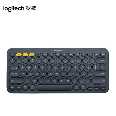 罗技(Logitech)K380多设备蓝牙键盘 平板IPAD键盘 时尚便携 超薄巧克力按键 蓝牙鼠标伴侣 深灰色