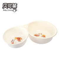 贝可萌(Baby Coming)宝宝子母盆 宝宝脸盆 宝宝洗脚盆 洗衣盆 PP材质 两只装