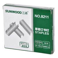 三木(SUNWOOD) 20盒装 8211 100页厚层订书钉(23/13)与三木8145订书机配套(1000枚/盒)