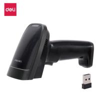 得力 无线扫描枪 收银手机支付一维码扫码枪 扫码器 条形码扫描器 快递条码枪 黑色 14882W