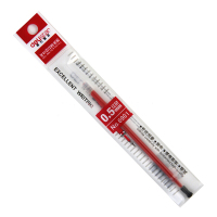 得力(deli) 6901 标准半针管头中性笔笔芯 签字笔笔芯0.5mm 黑/蓝/红 1支装 红色