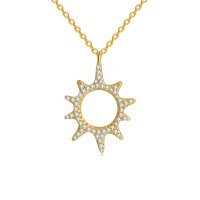 Little Joys 925银镀金-闪亮小太阳项链